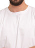 White O.S Round T-Shirt - Khotwh
